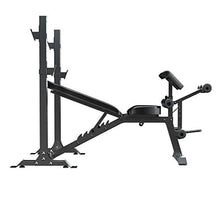 Load image into Gallery viewer, Murtisol Olympic Weight Bench, 5-Level Adjustable for Weight-Lifting&Full-Body Workout, 265lbs Weight Capacity, for Home use Indoor, Black