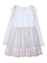 Load image into Gallery viewer, Disney girls Disney Girl's Elsa and Anna Frozen Ballerina Tutu Ruffle Skirt Dress, Glitter White, Medium US
