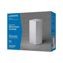Load image into Gallery viewer, Linksys Velop WiFi 6 Router Home WiFi Mesh System, Tri-Band, 3,000 Sq. ft Coverage, 50+ Devices, Speeds up to (AX5300) 5.3Gbps - MX5300