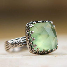 Load image into Gallery viewer, Phonphisai shop Superb Women 925 Silver Natural Gemstone Peridot Moonstone Wedding Ring Size6-10 (8)