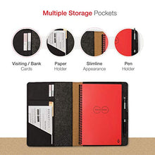 Load image into Gallery viewer, Moonsafari A4 Reusable Notebook Cover & Rocketbook Cover Smart Business Notebook Cover for Everlast, Fusion, Wave, Moleskin and More with Pen Loop & Business Card Holder - Brown,A4/Letter 11" x 8