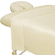 Load image into Gallery viewer, ForPro Premium Microfiber 3-Piece Massage Sheet Set, Natural, Ultra-Light, Stain and Wrinkle-Resistant, Includes Massage Flat Sheet, Massage Fitted Sheet, and Massage Face Rest Cover