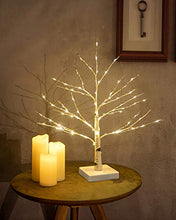 Load image into Gallery viewer, Hypestar Artificial Decorative Centerpiece | 24 Warm White LED Star USB Operated| Tabletop Decoration Light Tree | Christmas Easter Holiday Party Indoor Decor 18 Inches… (Star Lighted Tree)