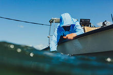 Load image into Gallery viewer, Huk Men's Icon X Hoodie | Fishing Shirt with +50 UPF Sun Protection, Carolina Blue, Medium