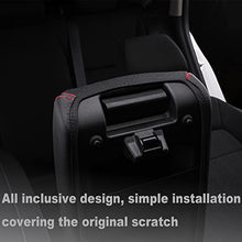 Load image into Gallery viewer, Horry Center Console Armrest Box Cover Panel Trim Waterproof Anti-Scratch Leather Protector Decoration Cover Interior Accessories for Honda Civic 2022(Red Stitches), Black leather red line