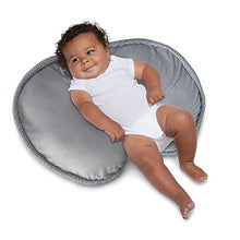 Load image into Gallery viewer, Boppy Luxe Nursing Pillow and Positioner, Hello World, Ultra-soft minky fabric on one side with adorable appliqué and coordinating piping