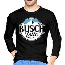 Load image into Gallery viewer, Busch Latte Mens Classic Long Sleeve Tee Black
