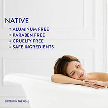 Load image into Gallery viewer, Native Deodorant - Natural Deodorant for Women and Men - Vegan, Gluten Free, Cruelty Free - Aluminum Free, Free of Parabens & Sulfates - Coconut & Vanilla