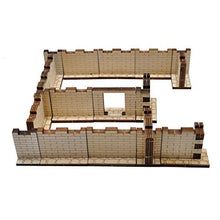 Load image into Gallery viewer, D&D Dungeon Brick Walls (Set of 16) Wood Laser Cut 2" x 1" 3D Modular Terrain Tiles 28mm Scale Perfect for Dungeons & Dragons, Warhammer and Other Tabletop RPG