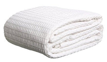 Load image into Gallery viewer, Bella kline - Premium 100% Soft Cotton Thermal Blanket - Snuggle in These Super Soft Cozy Cotton Blankets - Waffle Design - Twin White