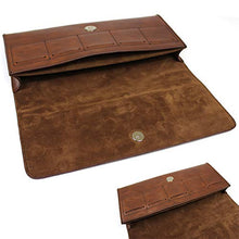 Load image into Gallery viewer, PCTC Classic Style Design Leather & PU Easy Carrying Case Soft Carry Bag Compatible for Nintendo Switch Protective Cover,1x Mini Leather Hand Strap (Brown)