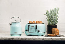 Load image into Gallery viewer, Haden HERITAGE 1.7 Liter Stainless Steel Retro Electric Kettle with Auto Shut-Off and Boil Dry Protection in Light Blue Turquoise
