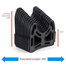Load image into Gallery viewer, Camco 43031 10ft Sidewinder RV Sewer Hose Support, Made From Sturdy Lightweight Plastic, Won't Creep Closed, Holds Hoses In Place, No Need For Straps