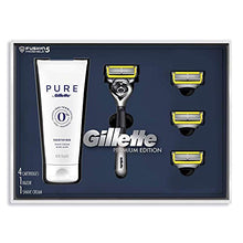 Load image into Gallery viewer, Gillette Proglide Shield Shave Gift Set for Men – 4 Proglide Shield Razor Blade Refills, 1 Limited Edition Razor Handle, and 6 oz. Shaving Cream