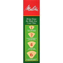 Load image into Gallery viewer, Melitta #4 Cone Coffee Filters, Natural Brown, 100 Count