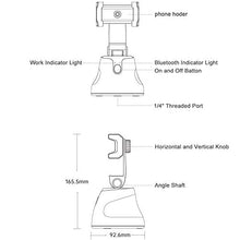 Load image into Gallery viewer, Selfie Stick,Prosvet 360° Rotation Auto Face&Object Tracking Live Broadcast Streaming Smart Shooting Camera Phone Mount,Cature 360°Camera Men Selfie Mount Auto Countdown for All Cellphone(Black)
