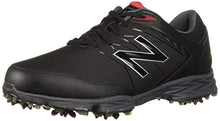 Load image into Gallery viewer, New Balance Men's Striker Waterproof Spiked Comfort Golf Shoe, Black/red, 13 D D US