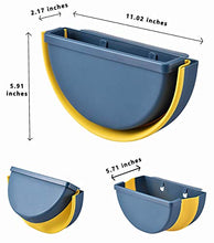 Load image into Gallery viewer, Kitchen Hanging Trash Can Foldable for Wall or Cabinet, Collapsible Garbage Bin Portable for Car Home Outdoor (Blue)