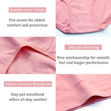 Load image into Gallery viewer, wirarpa Women's Cotton Underwear High Waist Briefs Full Coverage Panties Ladies Comfortable Underpants 5 Pack Assorted Small
