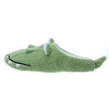 Load image into Gallery viewer, Millffy Cute Crocodile Plush Slippers Japanese Girl Plush sea Animal Soft Bottom Indoor Home Flat Floor Shoes (5-6 Women/3-4 Men, Crocodile)