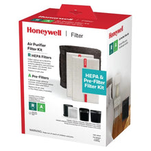 Load image into Gallery viewer, Honeywell HEPA Air Purifier Filter Value Kit – Includes 2 R HEPA Filters and 1 A Pre-Filter Roll with Cutting Template