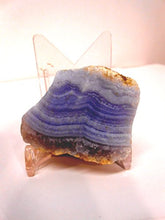 Load image into Gallery viewer, Rock Tumbler Gem Refill Kit - Namibia, Africa Blue Lace Agate Rough, Bold Banding, 4 oz