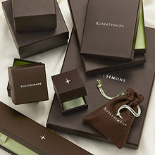 Load image into Gallery viewer, Ross-Simons 0.80 ct. t.w. Emerald and .26 ct. t.w. Diamond Bangle Bracelet in 18kt Gold Over Sterling. 8 inches