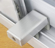 Load image into Gallery viewer, 1PCS Door Window Lock Stopper Adjustable Thick Sliding Safety Anti Theft Children Security LockChild Plastic Steel Aluminium Free Rails Limit Window Door Anti Slip