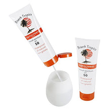 Load image into Gallery viewer, Hidden Alcohol Flask - XL 10oz Sunscreen Flask Lets You Sneak Booze Anywhere Includes FREE Funnel and Leak-Proof Safety Seals by Classy Wino - Set of 2