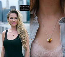 Load image into Gallery viewer, Leafael Infinity Love Crystal Heart Bundle Jewelry Set Amber Brown November Birthstone, Silver-tone