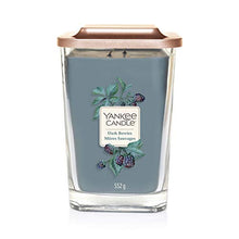Load image into Gallery viewer, YANKEE CANDLE Elevation Coll. W/PLT Lid - Large Square Candle with 2 Large Wick Dark Berries 1591073E
