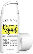 Load image into Gallery viewer, Body Merry Retinol Face Moisturizer & Eye Cream for Face, Neck and Eyes | Anti Aging, Facial Moisturizer, Wrinkle Cream and Acne Spot Treatment with Retinol & Hyaluronic Acid (3.4 oz)