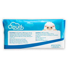 Load image into Gallery viewer, Cloud Wipes Pure Dry Cotton Baby Wipes Soft Durable Unscented Cloth Tissue for Sensitive Skin (6-Pack 600 Count)