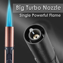 Load image into Gallery viewer, Urgrette 2 Pack Butane Torch Lighter, 6-inch Refillable Pen Lighter Adjustable Jet Flame Butane Lighter for Grill BBQ Candle Camping(Gas Not Included) Raven &Brown