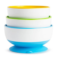 Load image into Gallery viewer, Munchkin Stay Put Suction Bowl, 3 Pack