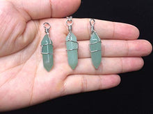 Load image into Gallery viewer, Natural Aventurine Gemstone Pendant Necklace Healing Crystal Reiki Chakra Gem Stones 18 Inch (1pc) Women Girls Men Gifts GGP-E8