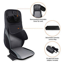 Load image into Gallery viewer, SNAILAX Shiatsu Back Massager with Heat -Deep Kneading Massage Chair Pad with Adjustable Intensity, Shiatsu Chair Massager to Relax Full Body Muscle