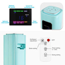 Load image into Gallery viewer, R.W.FLAME Tower Fan with Remote Control, Standing fan for office, Oscillating fan for home with children/pets/elders,Time Settings,LCD display,45W,Oscillation, 36", Green