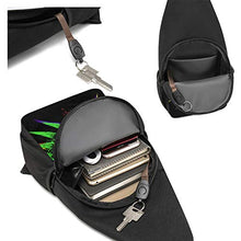 Load image into Gallery viewer, Alomama The Legend of Zelda The Ancient Evil Majoras Mask Sling Backpack Sling Bag Black Crossbody Daypack Casual Backpack for Travel, Hiking, Cycling, Camping for Women & Men