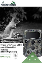 Load image into Gallery viewer, My Animal Command 4k Solar Powered Trail Camera 30MP Ultra HD Native Video Game Time Lapse Cam with Night Vision Motion Activated, IP66 Waterproof Outdoor Deer & Wildlife Hunting Pack Bundle