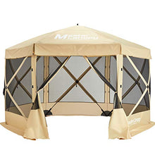 Load image into Gallery viewer, MASTERCANOPY Escape Shelter Screen House Outdoor Camping Tent for 6 Sided Canopy Shelter with Mosquito Net(120''x120''Beige)