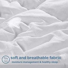 Load image into Gallery viewer, EASELAND 1 Queen Mattress Pad and 1 Queen Soft Comforter