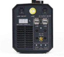 Load image into Gallery viewer, KYNG Power Solar Generator Portable Power Station 500W UPS Battery for Emergency, Tradeshow Battery Powered Inverter 12V, 3 AC, 4 USB Outlets FREE Solar Panel Cable, Camping, CPAP, 288wh