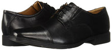 Load image into Gallery viewer, Clarks Men's Tilden Cap Oxford Shoe,Black Leather,10 M US