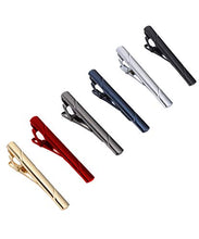 Load image into Gallery viewer, Tornito 6Pcs Tie Clips Set for Men Tie Bar Clip Set for Regular Skinny Ties Necktie Wedding Business Clips for Men