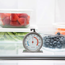 Load image into Gallery viewer, Taylor Precision Products 5924 Large Dial Kitchen Refrigerator and Freezer Kitchen Thermometer, 3 Inch Dial,Silver