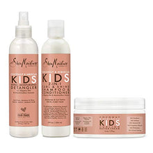 Load image into Gallery viewer, SheaMoisture Kids Shampoo, Detangler and Cream For Moisture and Shine Coconut and Hibiscus Sulfate Free Kids Shampoo and Conditioner, 3.0 Count