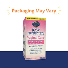 Load image into Gallery viewer, Garden of Life RAW Probiotics Vaginal Care Shelf Stable - 50 Billion CFU Guaranteed Through Expiration, Acidophilus - Once Daily - Certified Gluten Free - No Refrigeration - 30 Vegetarian Capsules