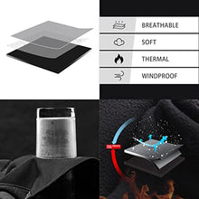 Load image into Gallery viewer, Balaclava for Men, Black Windproof Full Face Covering Bike Motorcycle Ski Balaclavas, Thermal Fleece Liner Multifunctional Headwear Neck Warmer Scarf Mens Winter Hat Skiing Cycling Snood