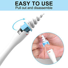 Load image into Gallery viewer, 2022 Spiral Ear Wax Removal Tool, Ear Cleaner kit Q-Grips Earwax Remover with 16 Pcs Soft Replacement Tips Suitable for Adult & Kids (Blue)